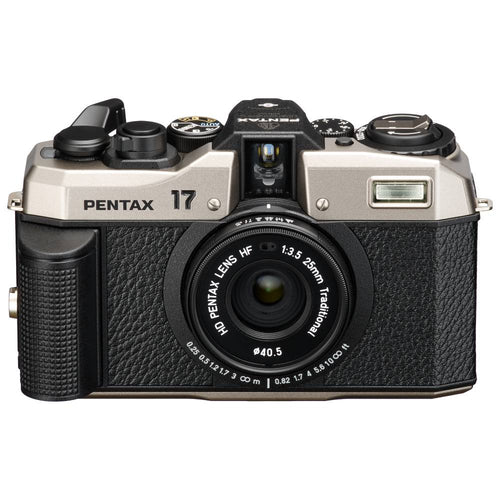 Pentax 17 HF 35mm Film Camera (Silver/Black)