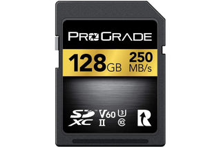 ProGrade Digital 128GB SDXC UHS-II 250MB/s Gold Memory Card - V60