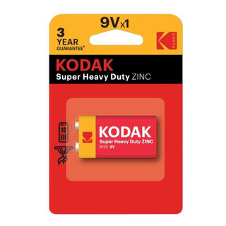 Kodak Batteries Super Heavy Duty Zinc 9V Single Pack