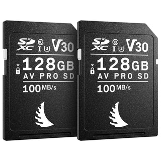 Angelbird MatchPack AV PRO 128GB SDXC UHS-I 100MB/s Memory Card for Fujifilm (2 Pack) - V30