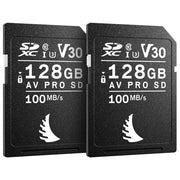 Angelbird MatchPack AV PRO 128GB SDXC UHS-I 100MB/s Memory Card for Fujifilm (2 Pack) - V30