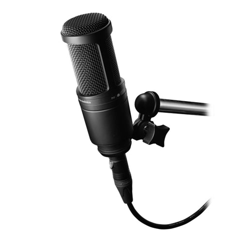 Audio-Technica AT2020 Cardioid Condenser Microphone with AT8700 Boom Arm