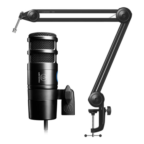 Audio-Technica AT2040USB Hypercardioid Dynamic Microphone with AT8700 Boom Arm