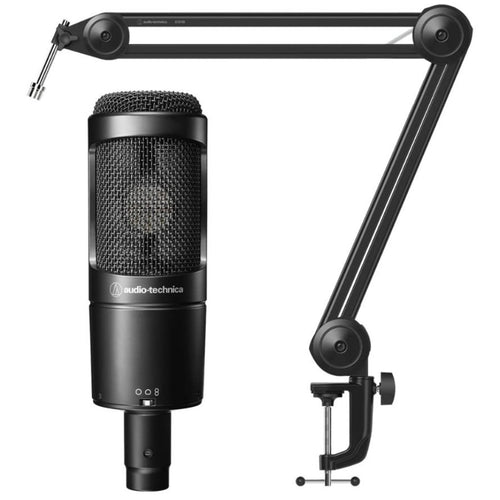 Audio-Technica AT2050 Multi-Pattern Condenser Microphone with AT8700 Boom Arm