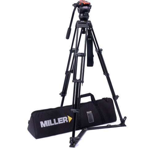 Miller Versa CXV2 Head, Toggle 75 2-Stage Alloy Tripod, Ground Spreader & Soft Case Kit