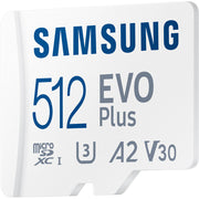 Samsung EVO Plus microSDXC UHS-I 160MB/s Memory Card with SD Adapter - V30