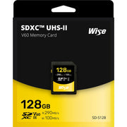 Wise 128GB SDXC UHS-II 290MB/s Memory Card - V60