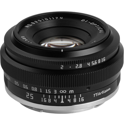 TTArtisan 25mm f/2 Lens - (Black)