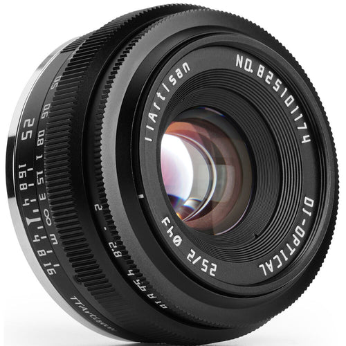 TTArtisan 25mm f/2 Lens - (Black)