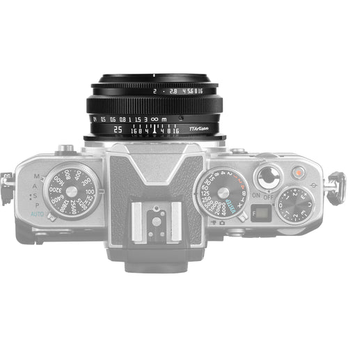 TTArtisan 25mm f/2 Lens - (Black)