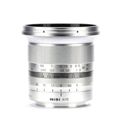 NiSi 15mm f/4 Sunstar Super Wide Angle Full Frame ASPH Lens - Silver