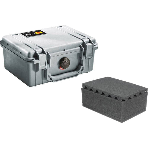 Pelican 1150 Case with Foam (Silver)