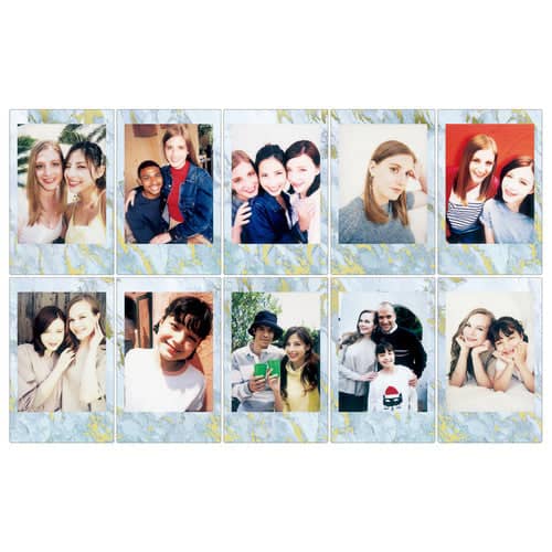 FUJIFILM Instax mini Blue Marble Film 10 Pack - Suitable for Instax mini Range 1