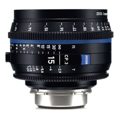 Zeiss CP.3 15mm T2.9 Feet Compact Prime Cine Lens for PL Mount
