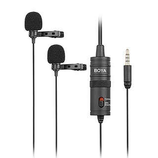 BOYA BY-M1DM Dual Omni-directional Lavalier Mic