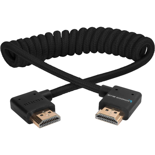 Kondor Blue Right Angle Full HDMI Cable For On-Camera Monitors 30cm-60cm (12