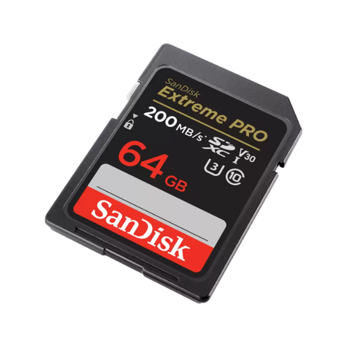 SanDisk Extreme Pro SDXC 64GB 200MB/s Read 90MB/s Write V30 Memory Car - Georges Cameras