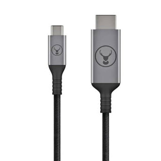 Bonelk USB-C to HDMI Long Life Cable (Black/Space Grey) - 1.5 m