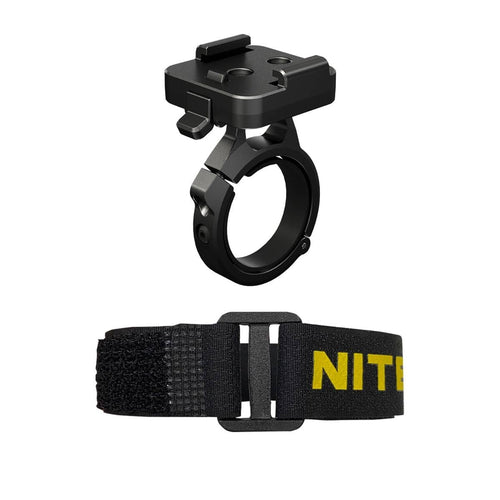 Nitecore HU60 bike mount and helmet strap