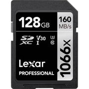 Lexar Professional Silver 128GB SDXC 160MB/s UHS-I Memory Card - V30