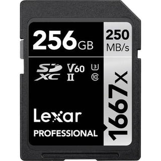 Lexar Professional Silver 256GB SDXC UHS-II 250MB/s Memory Card - V60