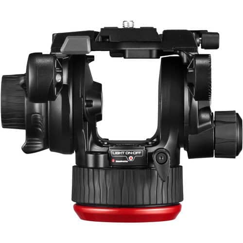 Manfrotto 504X Fluid Video Head & MVTTWINGC Carbon Fiber Tripod with Ground Spreader