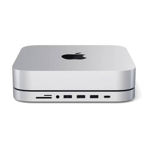 Satechi Aluminium USB-C Stand Hub for Mac Mini (Silver)