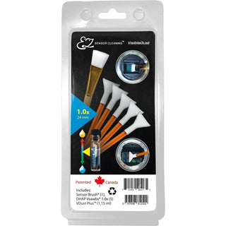 VisibleDust EZ Sensor Cleaning Kit PLUS with VDust Plus, 5 x Orange DHAP 1.0x Vswabs and Sensor Brush